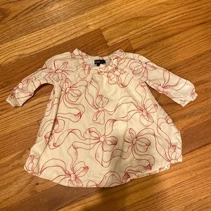 Baby gap bow dress 3-6 mo